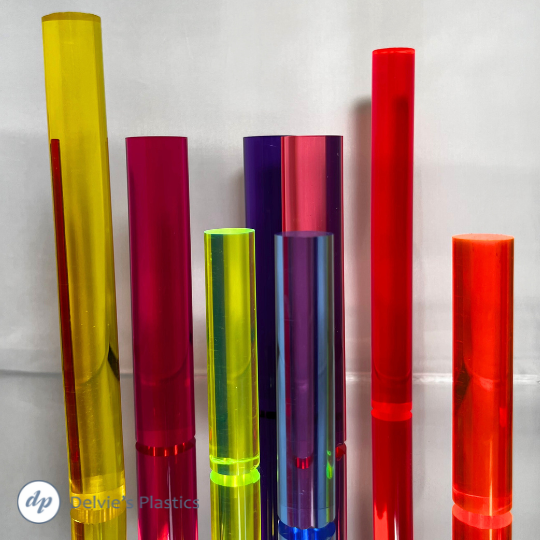 Fluorescent Extruded Acrylic Rod